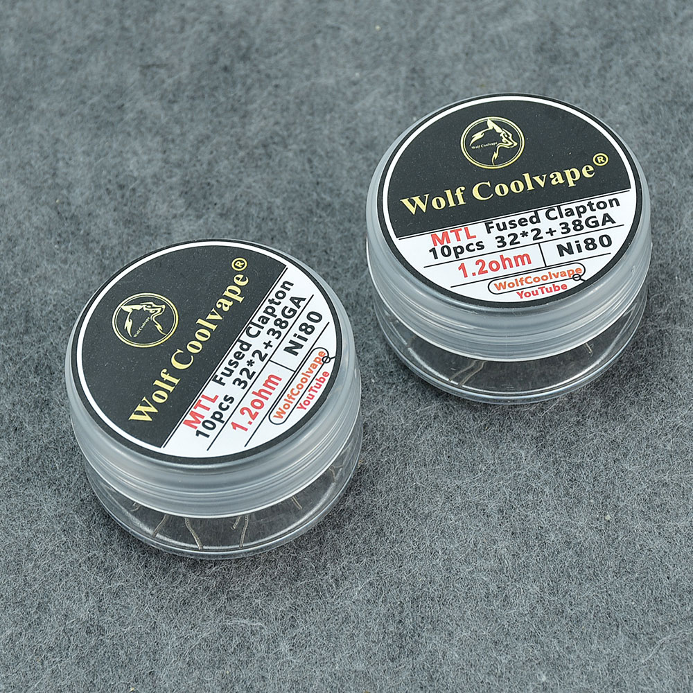 Vape Coil Replacement - Wolfcoolvape wstępnie zbudowane cewki zacisk bezpiecznika