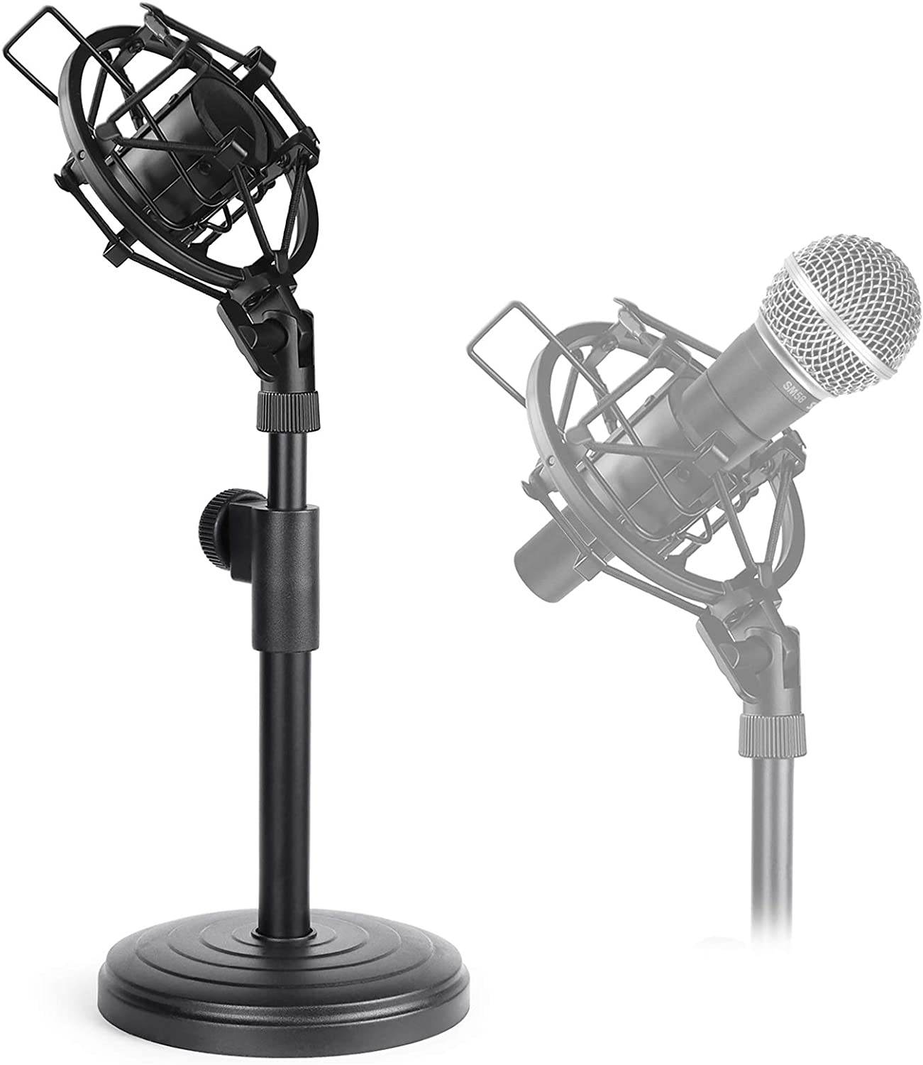 Shure Mic Sm58 - Stojak mikrofonowy na biurko, regulowany stół