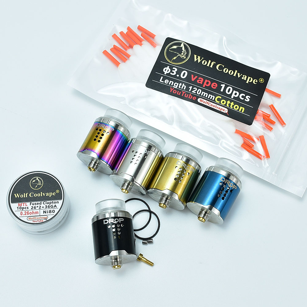 Atomizer RDA 24mm DROP - Stal  – Vape Coil Replacement recenzja i cena