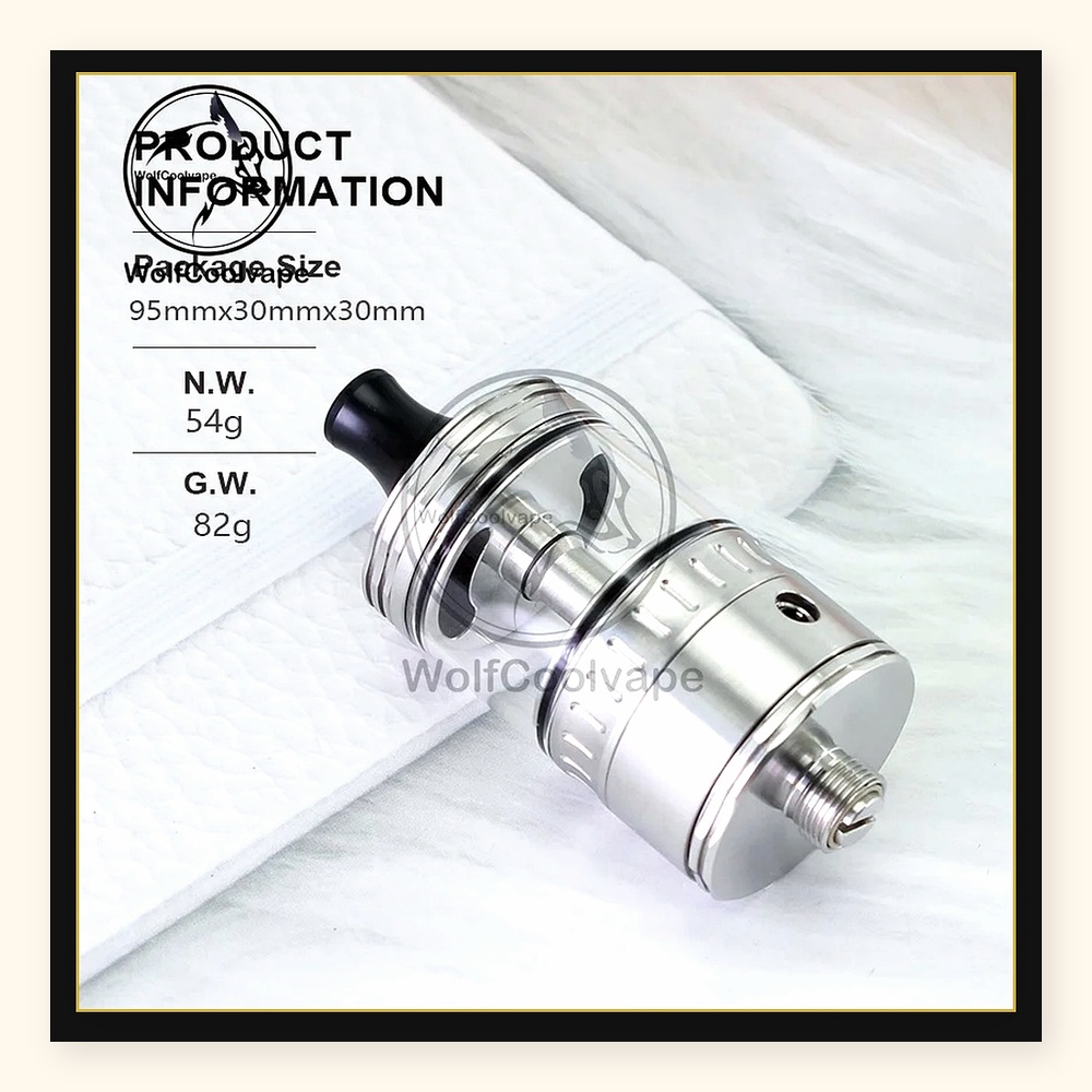 Wolfcool Vape NOLA RTA 22mm Sr – Vaping Air recenzja i cena