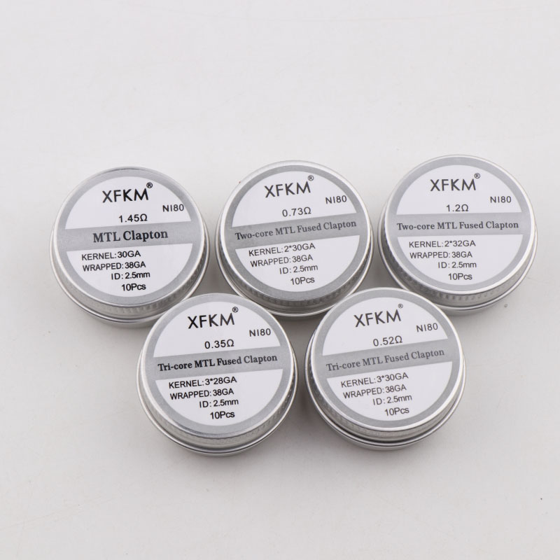 Nowy XFKM 10 sztuk/pudło NI80/ – Clapton Wire Pre Built recenzja i cena